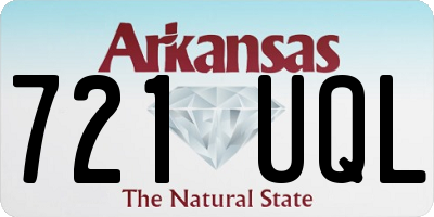 AR license plate 721UQL