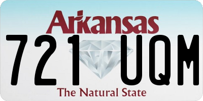 AR license plate 721UQM