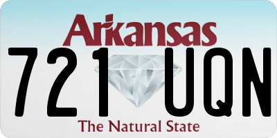 AR license plate 721UQN
