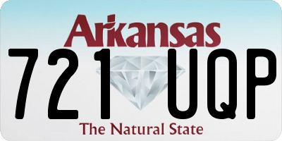 AR license plate 721UQP