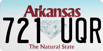 AR license plate 721UQR