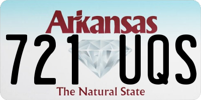 AR license plate 721UQS