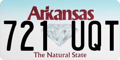 AR license plate 721UQT