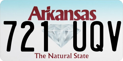 AR license plate 721UQV