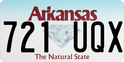 AR license plate 721UQX
