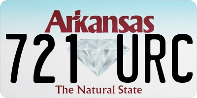 AR license plate 721URC
