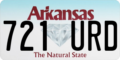 AR license plate 721URD