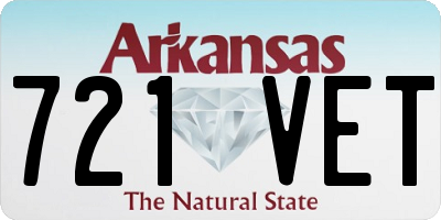 AR license plate 721VET