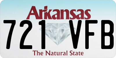 AR license plate 721VFB
