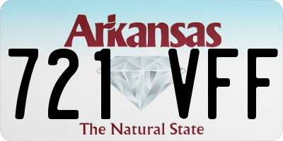 AR license plate 721VFF