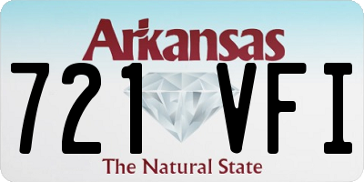 AR license plate 721VFI