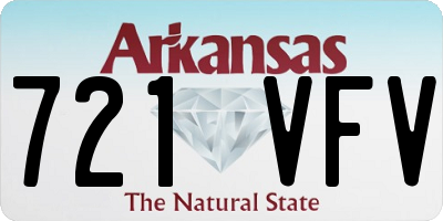 AR license plate 721VFV