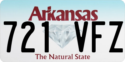 AR license plate 721VFZ