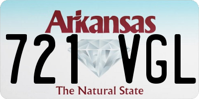 AR license plate 721VGL