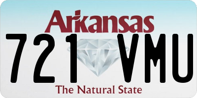 AR license plate 721VMU