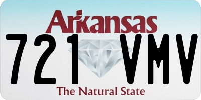 AR license plate 721VMV
