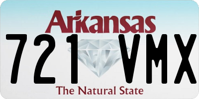 AR license plate 721VMX