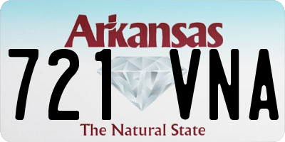 AR license plate 721VNA