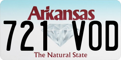 AR license plate 721VOD