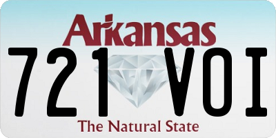 AR license plate 721VOI