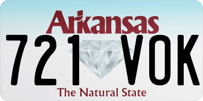 AR license plate 721VOK