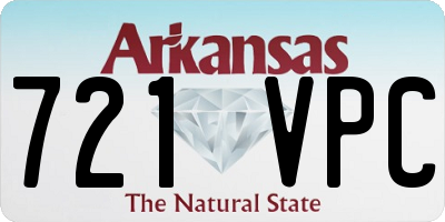 AR license plate 721VPC