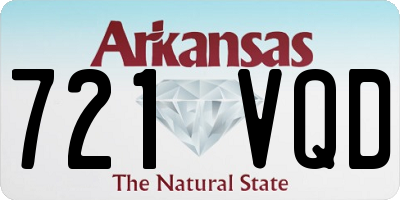 AR license plate 721VQD