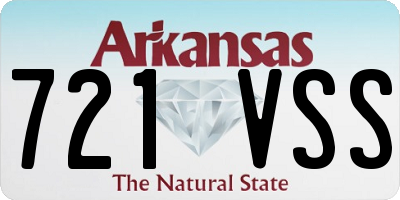 AR license plate 721VSS
