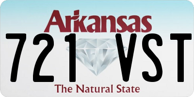 AR license plate 721VST