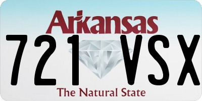 AR license plate 721VSX