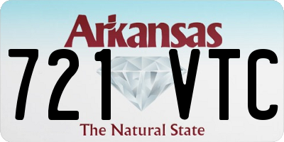 AR license plate 721VTC