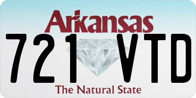 AR license plate 721VTD