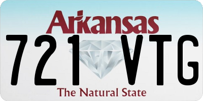 AR license plate 721VTG