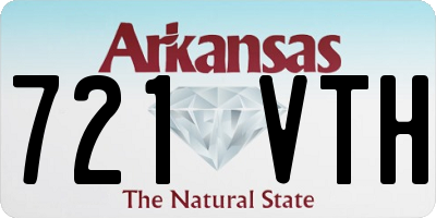 AR license plate 721VTH