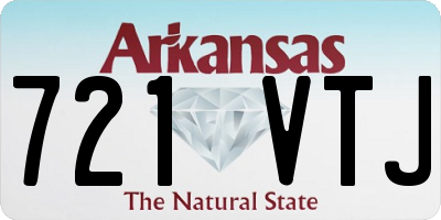 AR license plate 721VTJ