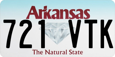 AR license plate 721VTK
