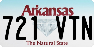 AR license plate 721VTN