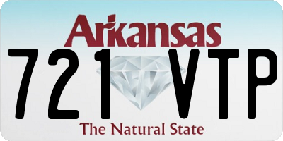 AR license plate 721VTP