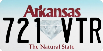 AR license plate 721VTR