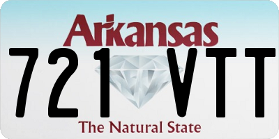 AR license plate 721VTT