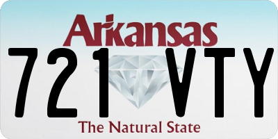 AR license plate 721VTY