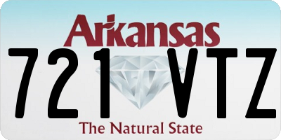 AR license plate 721VTZ