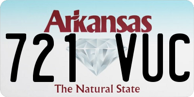 AR license plate 721VUC