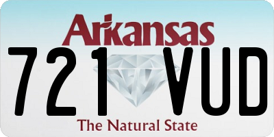 AR license plate 721VUD