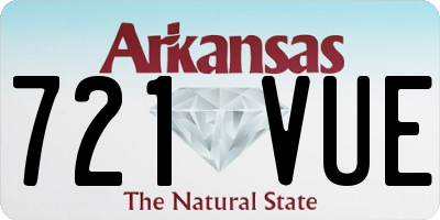 AR license plate 721VUE