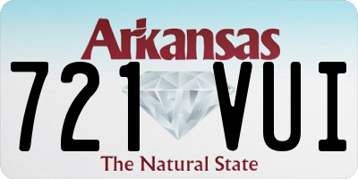 AR license plate 721VUI