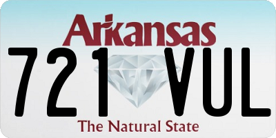 AR license plate 721VUL