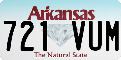 AR license plate 721VUM