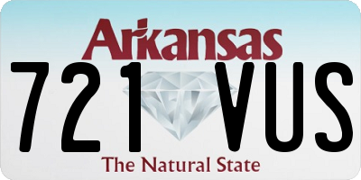 AR license plate 721VUS