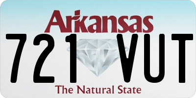 AR license plate 721VUT
